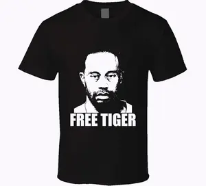 Tiger Woods DUI Free Tiger Funny Mug Shot T Shirt Cotton Fabric Crew Neck Short Sleeve Vintage Streetwear Trendy Top For Men For Women