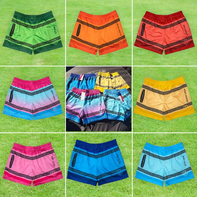 Baseball Ice Cream Drip Mesh Shorts, Waffle Cone Sprinkle Basketball Activewear for Summer Gym Workout