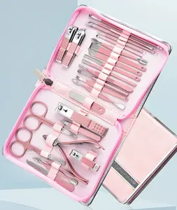 26PCS Manicure Kit , Grooming Nail Care kit, Manicure Tools, Pedicure Tools, Pedicure Set with Travel Case