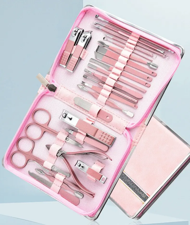26PCS Manicure Kit , Grooming Nail Care kit, Manicure Tools, Pedicure Tools, Pedicure Set with Travel Case