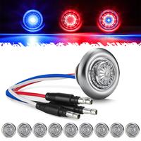10pcs 3/4 inch Red to Blue Marker Lights