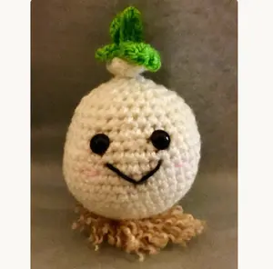 Mini onion/Mini Crocheted Onion Amigurumi/Stuffed Toy/Kawaii Styled/Toy/Plush/Plushie
