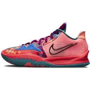 Nike Kyrie Low 4 EP Basketball Shoes for Men and Women – Round-Toe Lace-Up Low-Top Pink Verifiable, with credentials and supporting global authentication