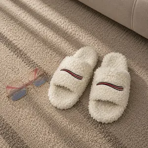 Trendy & Fashion New Arrival Outdoor sports slippers, unisex for men and women men women Slippers Ladies Winter Fur Furry  Fluffy Furry Warm Letters Sandals Comfortable Fuzzy Girl  Slipper