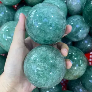 Green Strawberry Quartz Spheres