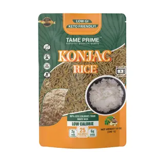 prime dried Shirataki rice, Konjac rice 12 oz, Keto Friendly,Low GI,80% less calories than white rice.