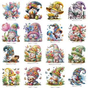 DIY Cartoon Gnome Double Sided Effect Diamond Painting Tabletop Ornaments
