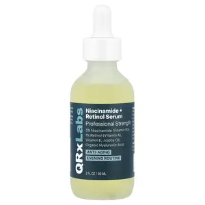 QRxLabs Niacinamide + Retinol Serum, 2 fl oz (60 ml)