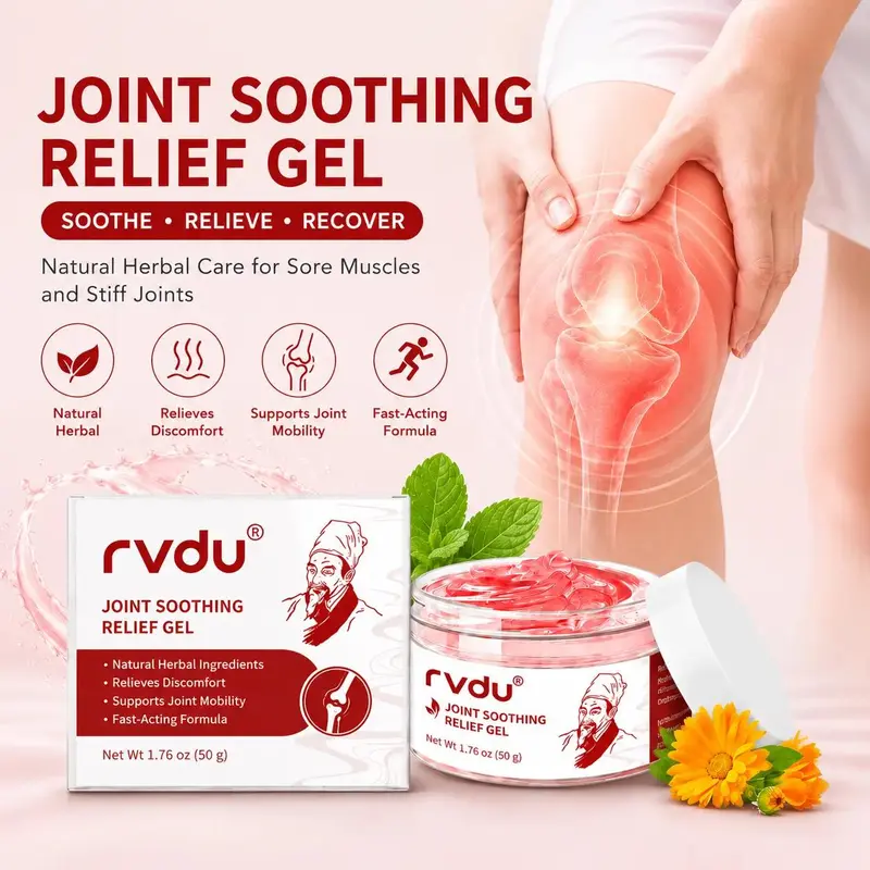 Natural Herbal Deep Warming Massage Gel - Menthol-Powered Aloe Barbadensis Extract Formula for Adults' Muscle, Joint, Neck, Back, Arm Relief, Wellness Routine Healthcare Solution
