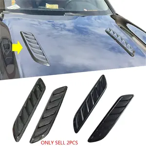 Car Engine Hood Vent Decorative Outlet Fake Air Intake, Carbon Fiber Style, Upgrade Your Vehicle's Aesthetics, Durable Car Accessory, Car Vehicle Decoration