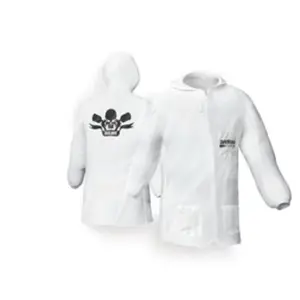 212 MAIN Women's Devilbiss Clean Reusable Hooded Long-Sleeve Lab Coat, Medium Fit - Women's Workwear Uniforms Clothes