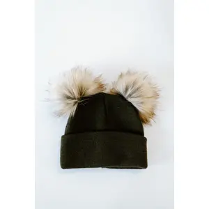 Hunter Double Pom Pom Beanie