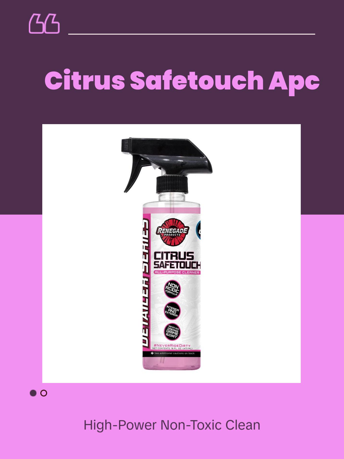 Renegade Products | Citrus Safetouch APC – High-pH All-Purpose Vehicle Cleaner for Interior & Exterior (16oz & 1 Gallon)