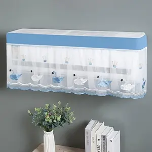 1pc Leisure Lace Air Conditioning Indoor Unit Dust Cover, Indoor Air Conditioner Cover