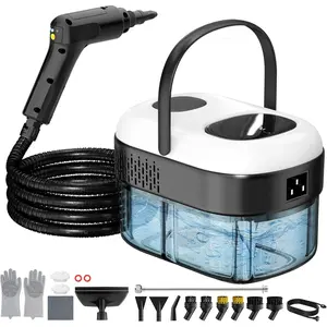2500W Pressurized Handheld Steam Cleaner 15s Heat 47.3oz Tank 3 Gears Multi Use Tool