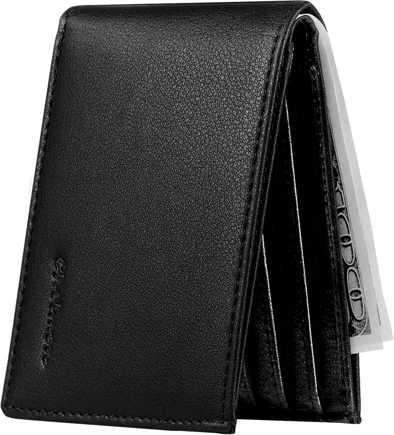 Slim Wallet for Men ID Window with RFID Blocking Front Pocket Minimalist Bifold Bussiness Card Holder  for Men