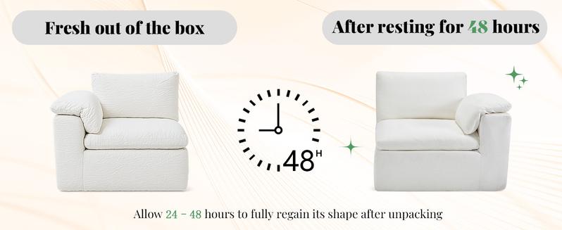 【Ships in multiple Boxes】AMERLIFE 130 inch Cloud Couch Sectional, No-Assembly Modular Sectional Sofa with 83.5 inch Deep Chaise, Oversize Cloud Couch for Living Room 【Ships in multiple Boxes】AMERLIFE 130 inch Cloud Couch Sectional, No-Assembly Modular Sectional Sofa with 83.5 inch Deep Chaise, Oversize Cloud Couch for Living Room