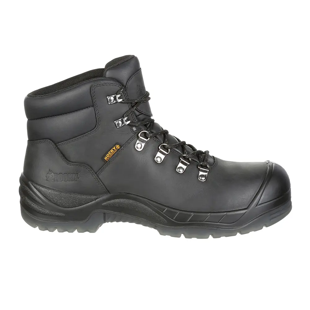 Rocky Mens Smart 5 Inch Waterproof Composite Toe Work/Duty - Black Rocky Mens Smart 5 Inch Waterproof Composite Toe Work/Duty - Black