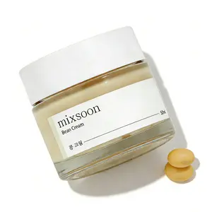 Mixsoon Bean Cream 50ml Korean Glass Skin Pore Sebum Care Non-Sticky Light Texture for All Skin Types Intensive Moisture Balances Oil & Moisture
