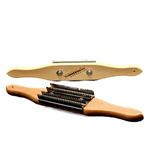 Buff Rake by SummerShine Supply with Wooden Handle and Metal Bands, Designed for Comfort and Versatile Use