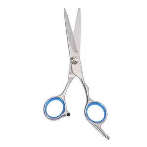 VOCOSTE 6.69 Inch Length Straight Scissors for Long Short Thick Hard Soft Hair for Men Women with Blue Gasket Ring