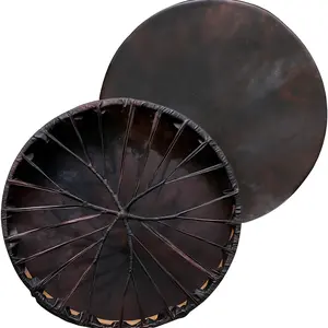 ARAW American Shamanic Native Drum Bison Natural Hide , Cedar Wood Frame, Bodhran Drum