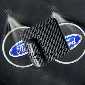 2 LED Car Door Customizable Logo Welcome Light HD Projector Lamp Accessories  Special Welcome Light Door Projection Laser Atmosphere Car Door Step logo projector Autos door projector light