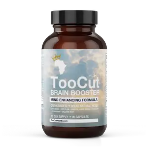 TooCut Brain Booster - Completely Natural - Only 6 Herbs + Organic Lions Mane - Supplement for Optimum Brain Function, Ideal for Fitness and Dietary Use