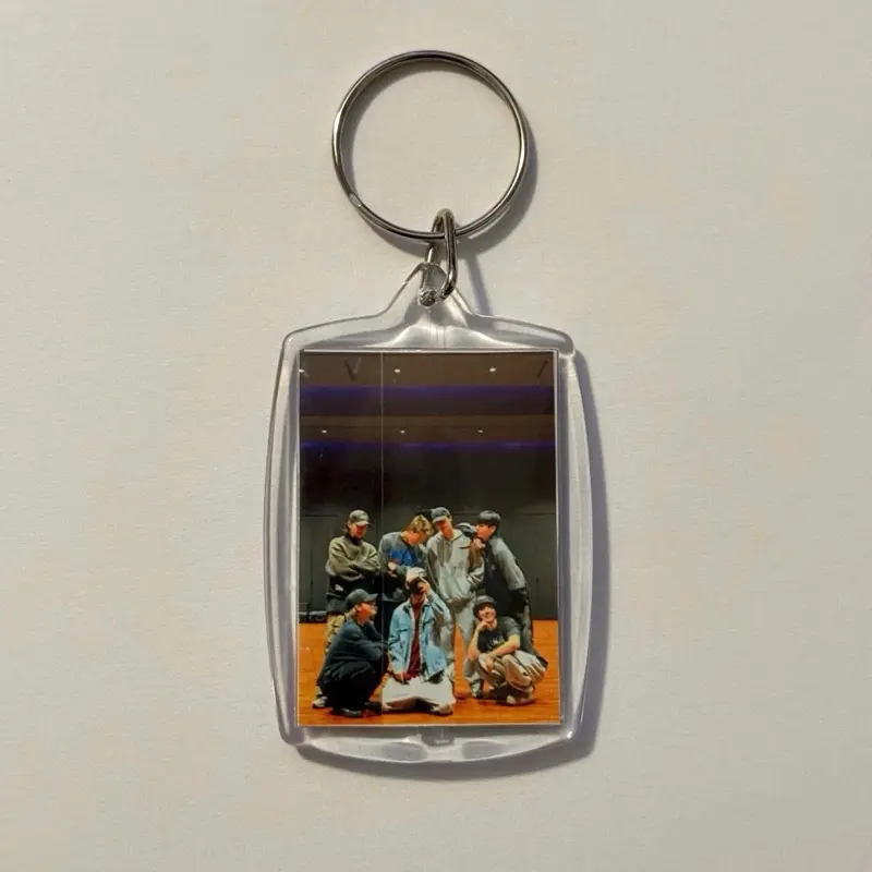 K-Pop Concert Member OT7 Fanmade Merch Photo Deco Accessory Acessories Acrylic Keychain Charm Keyring Bias