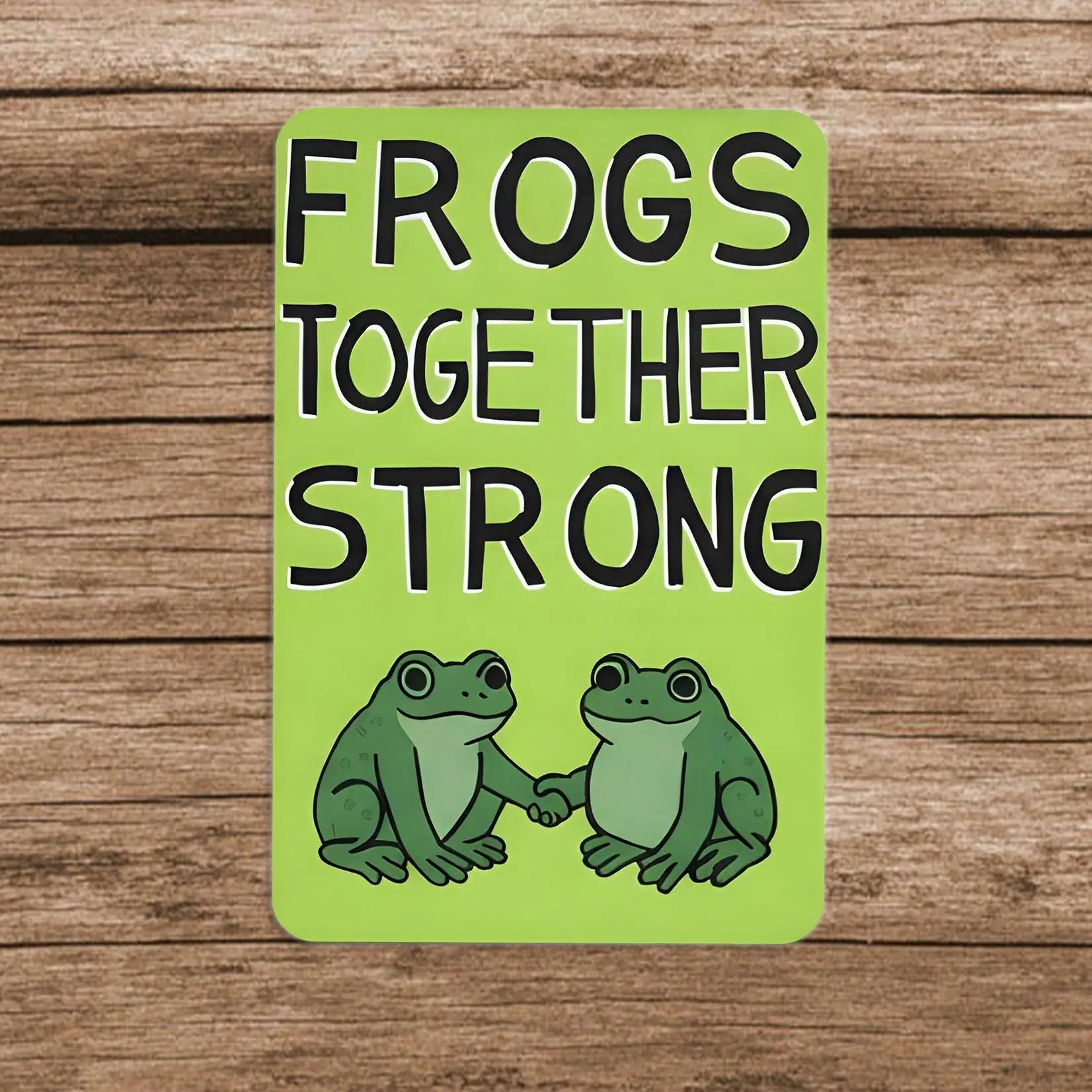 Portland Frog Sticker, Frog Protest Sticker, Frogs Together Strong Sticker, Waterproof Laptop Water bottle Stickers