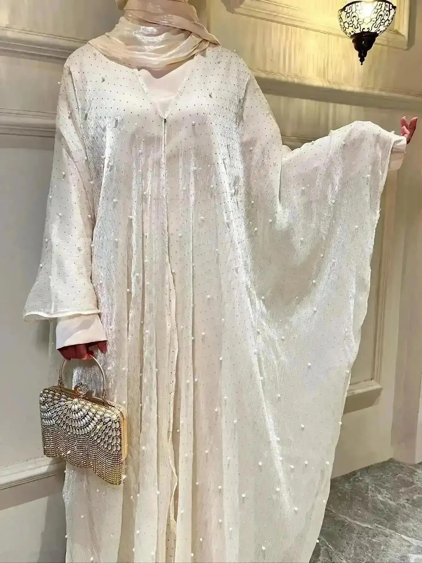 New Model Women's Abaya & Dress Set, Modest Fashion Casual Two-piece Outfits for Daily Outdoor Wear, Modesty Modern Maxi Islamic Muslim Clothing All Seasons, Modestfashion, Elegant, Formal, Versatile, Comfort