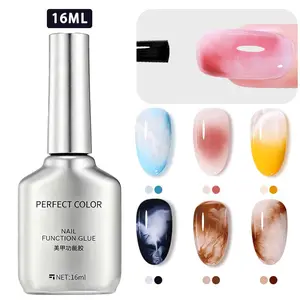 PERFECT COLOR Blooming Gel Nail Polish 16ml Christmas Limited Gel Polish for Spreading Effect Blossom Marble Natural Stone Watercolor Floral Print Soak off U V LED Lamp Cure Diy Nail Art Design Gifts for Women Christmas Nails Thanksgiving Nails