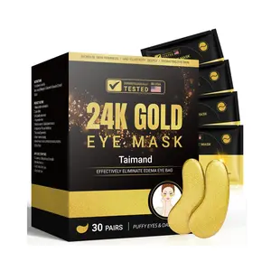Under EyePatches (30 Pairs), 24K Gold Under Eye Mask for Puffy Eyes, Dark Circles,Bags and Wrinkles with Collagen skincare products