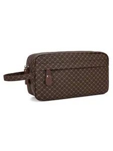 Men's Toiletry Bag Dopp Kit, Waterproof Large Capacity Travel Pouch, Wrist Strap, Clutch Handbag for Travel, Shaving, Grooming, Toiletries Organizer