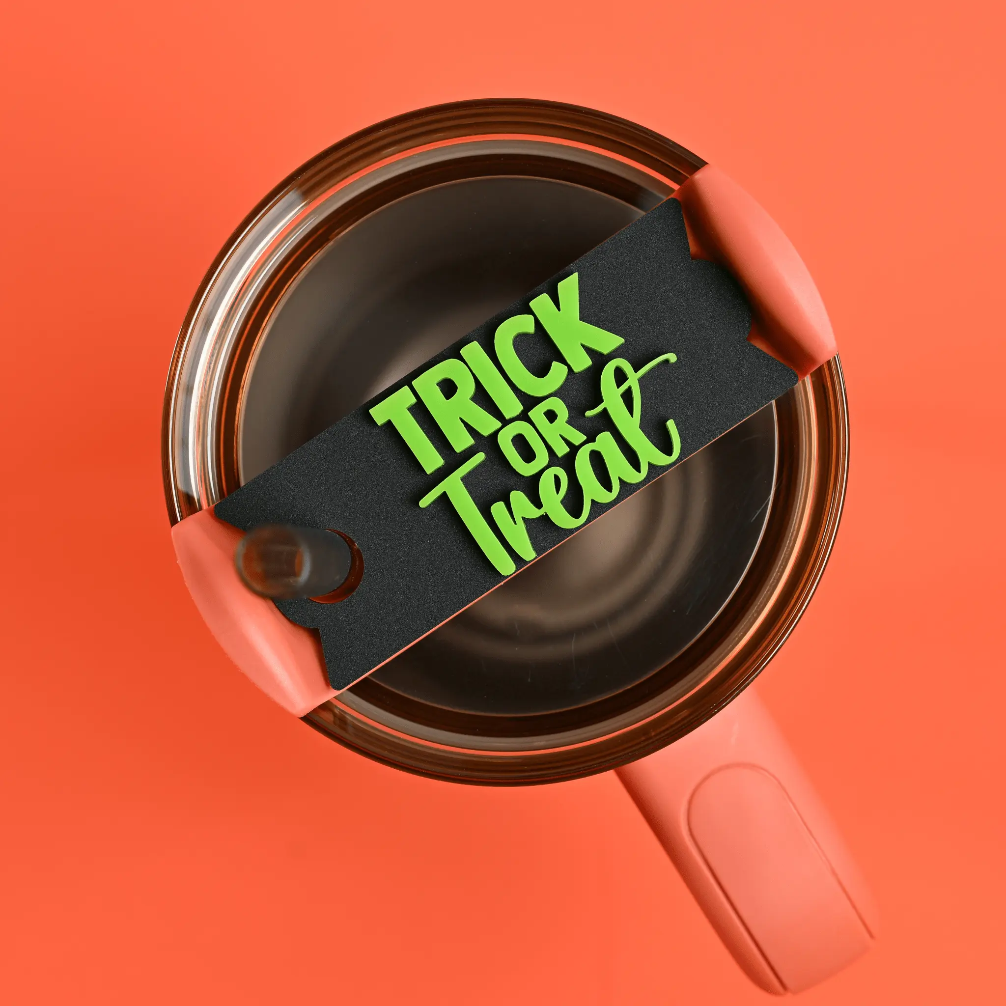 Topper Tag 'Trick or Treat' for Stanley Quencher | All Sizes Drinkware Tumbler