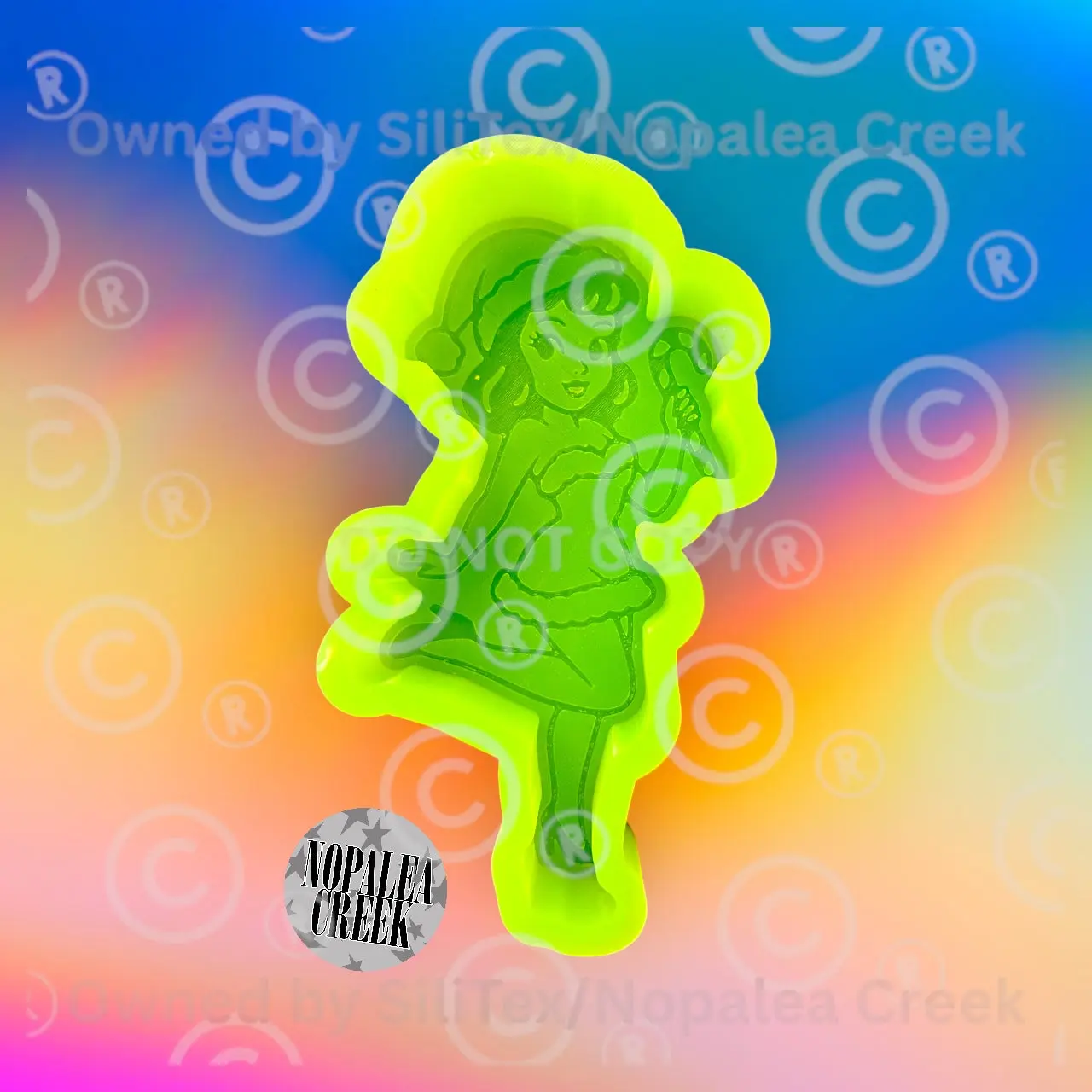 Sweet Candy Cane Pinup Silicone Mold©