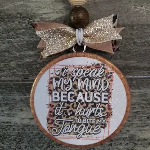 Customizable 'Speak my mind' Car Freshie - Sugar Cookie Scent