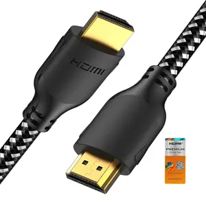 Mindful Design 4K HDMI Cable 10 ft| High Speed HDMI Cables, Braided Nylon & Gold Connectors, 4K @ 60Hz, Ultra HD, 2K, 1080P, ARC & CL3 Rated| for Laptop, Monitor, PS5, PS4, Xbox One, Fire TV, & More