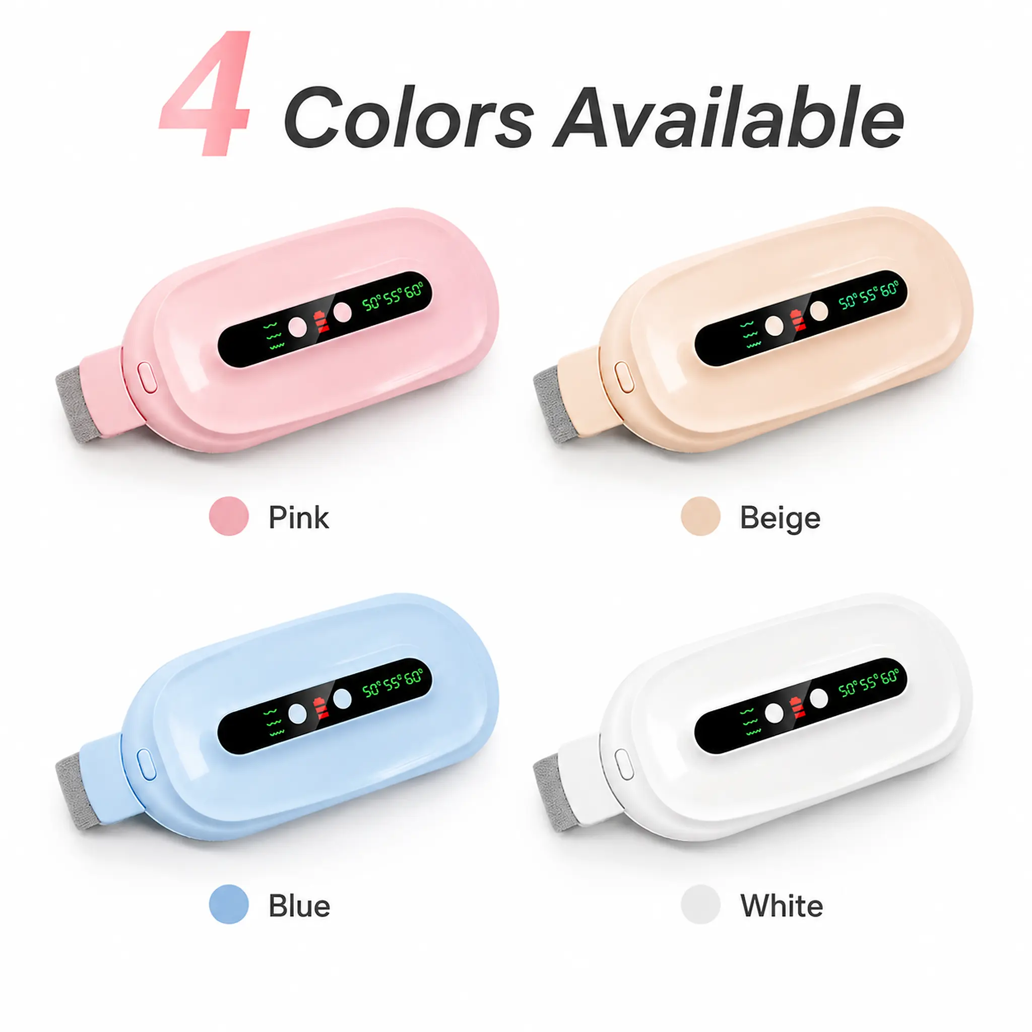 2026 New Warm You Cordless Heat & Massage Pad – Menstrual Cramp Relief Period Menstrual Belt, Back Pain Relief Heating Pad, Portable Thermal Therapy with 3-Temp Settings & 3 Vibration Modes, Gift Party Ideal Heating Period Belt