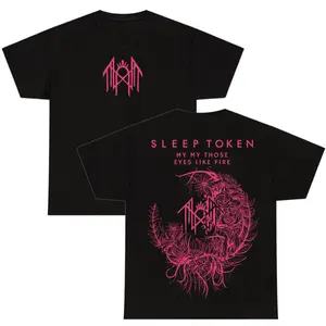 Sleep Token 2026 Graphic 2-Sided T-Shirt, Gothic Metal Floral Tour Streetwear Tee, Alternative Rock Music Fan Gift Shirt, Soft Breathable Casual Unisex Wear, 100% Cotton