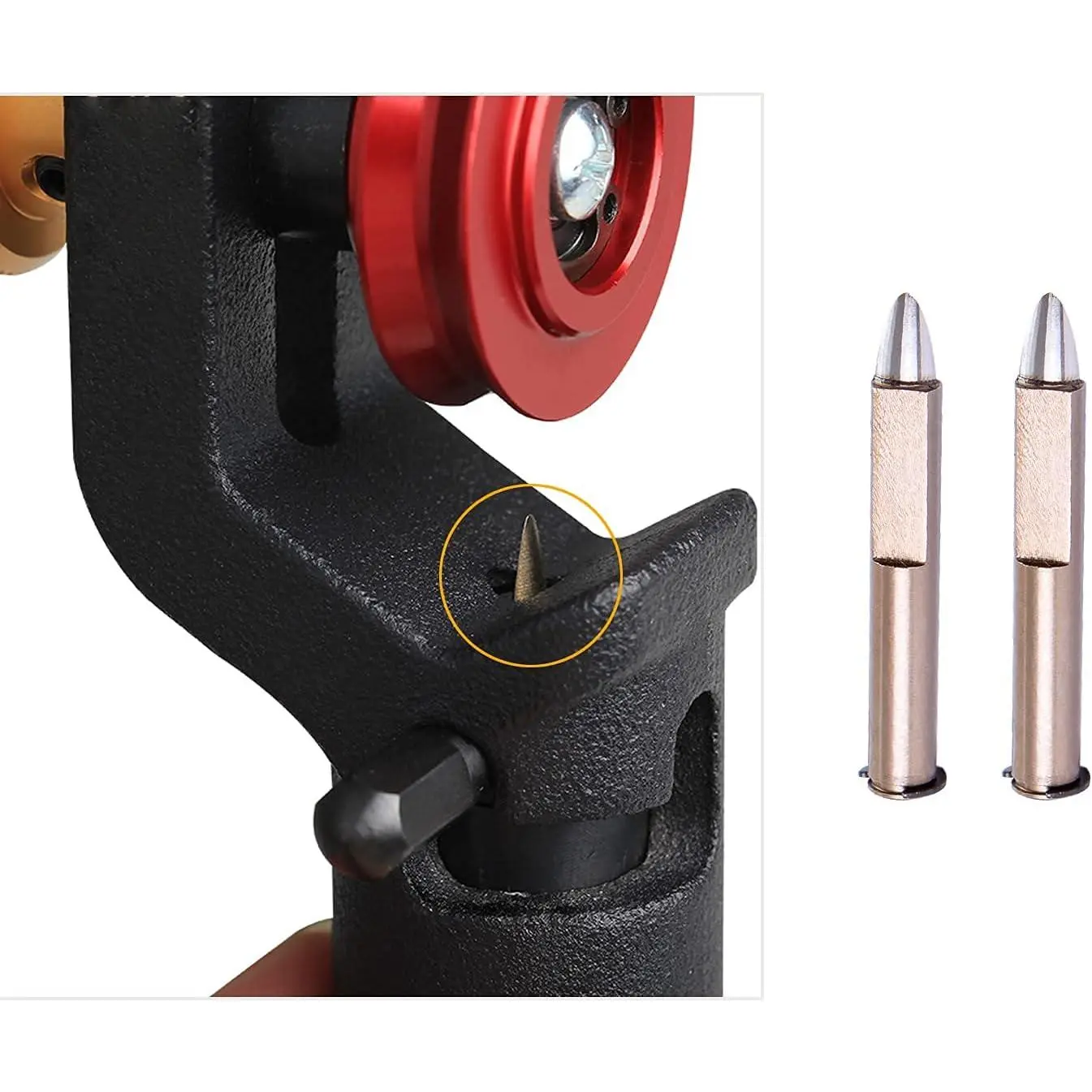 Armored  Stripper Replacement  Precision Steel  that can Cut Hard Materials without Damaging Internal Fibers for FTTH Armored Fiber Optic  Stripper Armored Slitting Tools(2Pcs)
