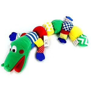 Alligator / Crocodile / Dragon Multi Sensory, Baby Teether & Teething Toy (22" Long)