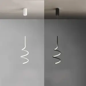 Modern Nordic Style Bedside Lamp, Creative Living Room TV Sofa Background Wall Light, Simple and Elegant Bedroom Hanging Lamp