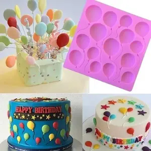 Balloon Shape Silicone Mold Fondant Cake Sugar Art Chocolate Decoration Mold Baking Tools