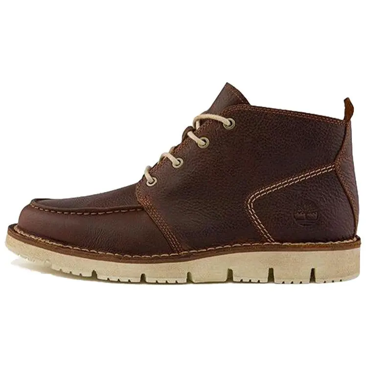 Men's Timberland Chukka Leather Outdoor High-Top Sneakers - Slip-Resistant Grip, Wide Fit, Walking Shoes, Footwear Shoe