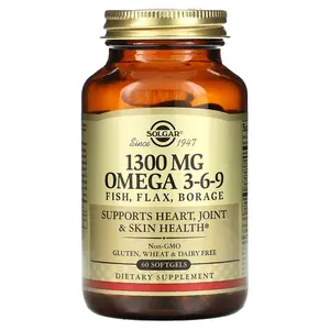 Solgar Omega 3-6-9, 1,300 mg, 60 Softgels