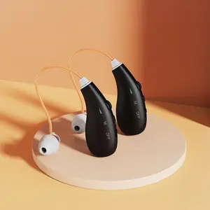 Personal Chargeable Hearing Amplifier, Polymer Lithium Battery, Compact ear-Hanging Design, easy to carry, easy to operate, worn by left and right ears, suitable for adult Sound Amplifier Headphones!