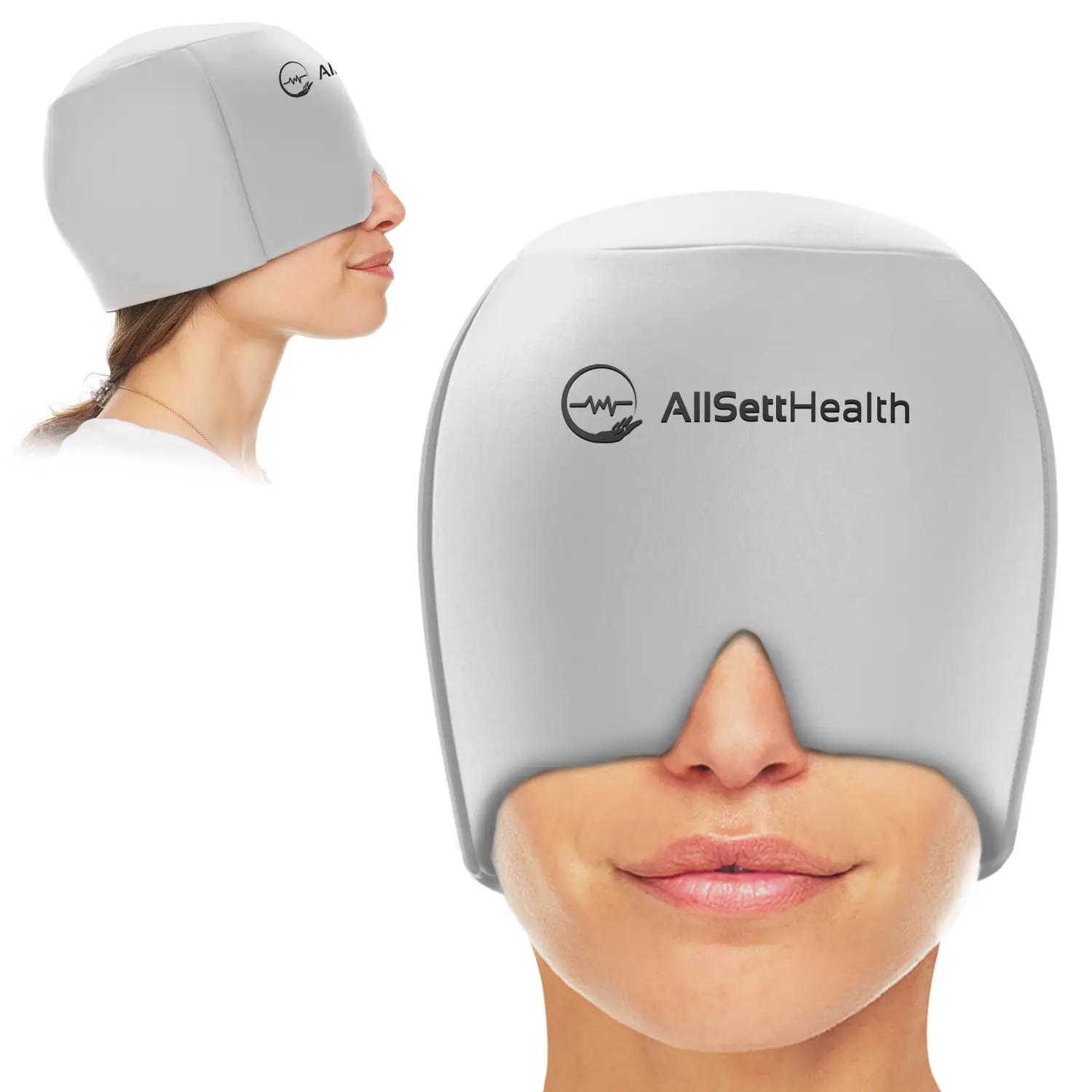 Migraine Headache Relief Cap, Gel Ice Head Wrap | Tension and Stress Relief Hat with Hot/Cold Gel Head Ice cap for Peaceful Sleep.