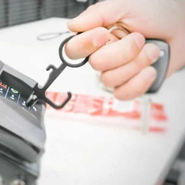 Contactless Touchless Keychain with Bottle Opener and Stylus