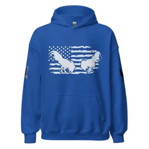 American Flag Fighting Rooster Hoodie